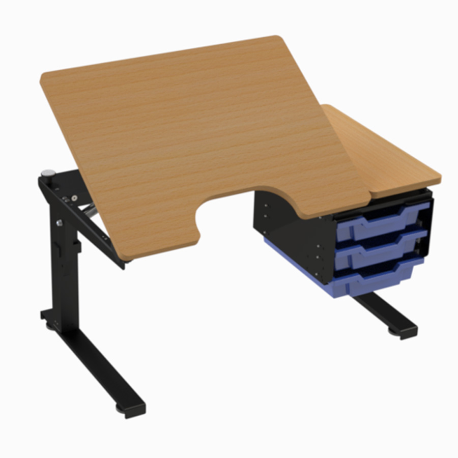 Mercado Scriba Model D (Left, tilted, drawer box, drawers).png